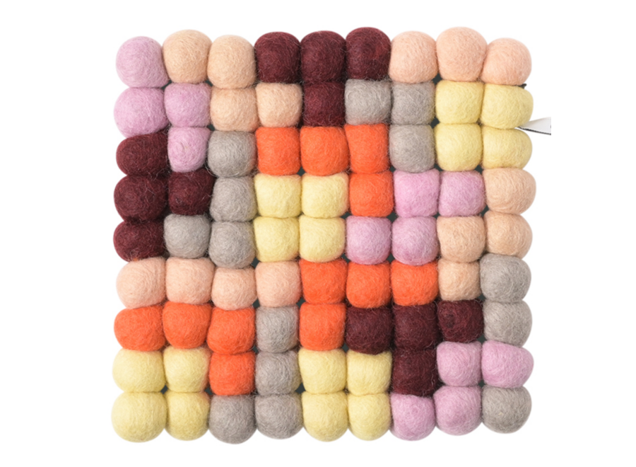 onderzetter wol - dots - square multi 2