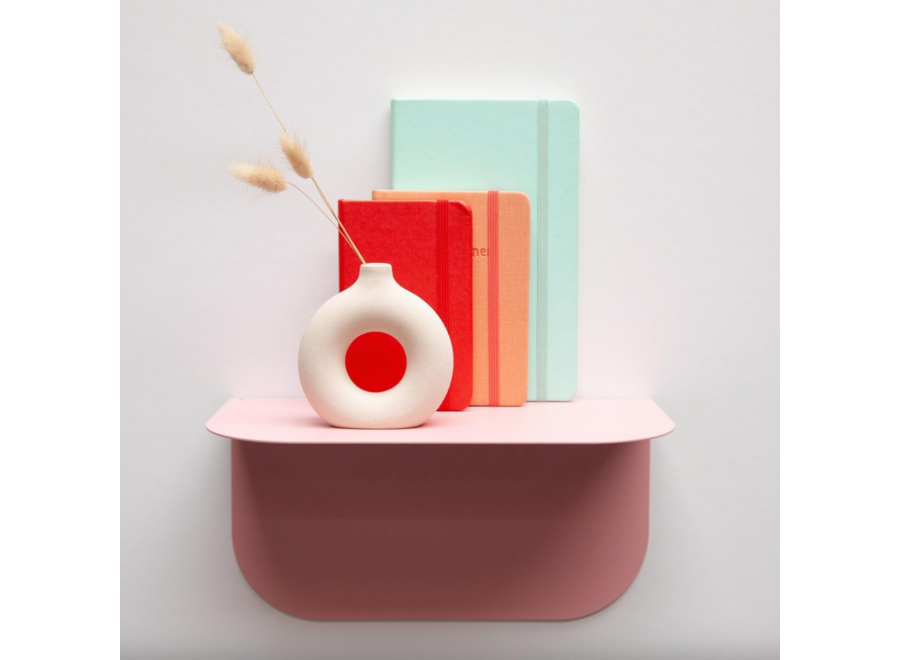 magnetisch schap - afgerond - roze