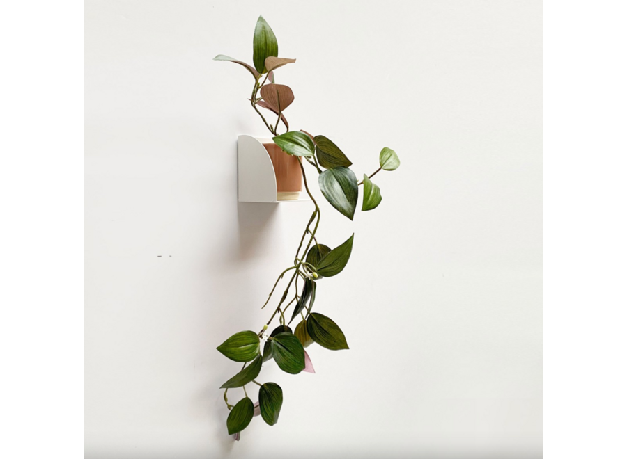 magnetisch wandplankje / hoekje - wit