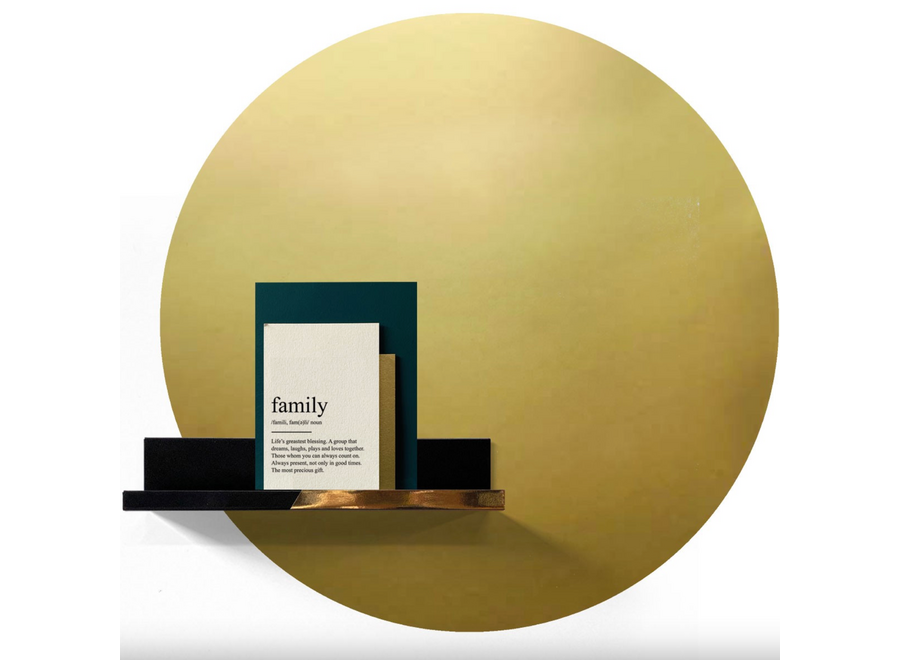 magneetsticker - cirkel d 60cm - goud