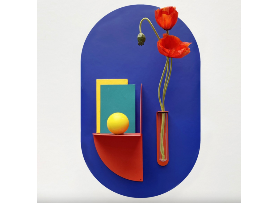 magneetstickers - ovaal - blauw