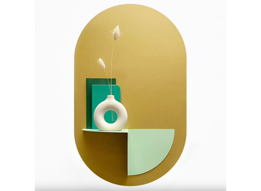 magneetstickers - ovaal - goud