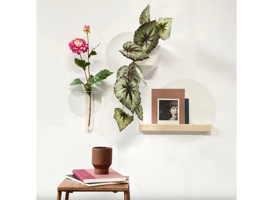 magneetstickers - s/3 cirkels - wit