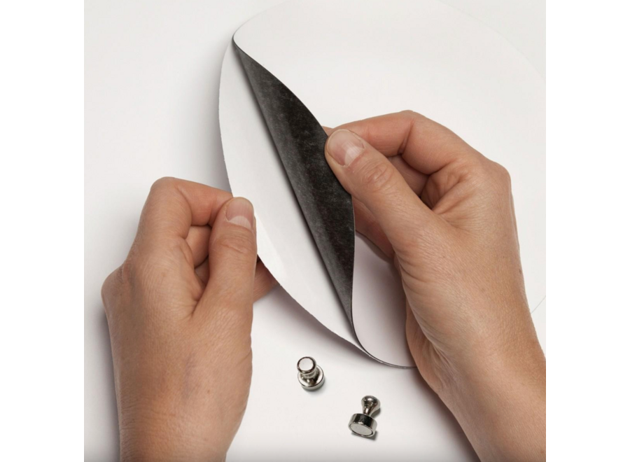 magneetstickers - s/3 cirkels - wit