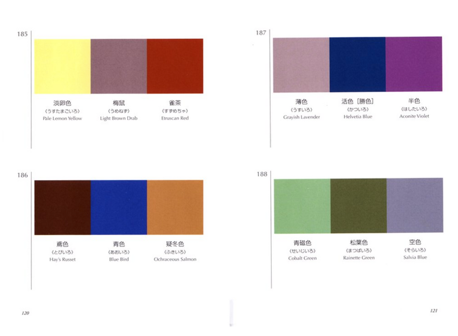 dictionary of color combinations