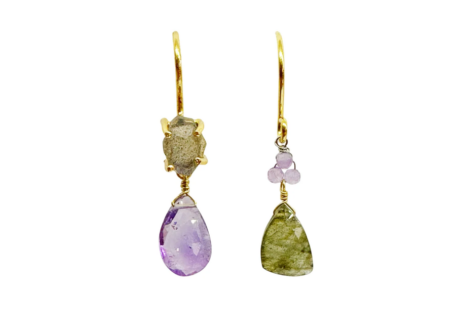 oorhangers - 2 stuks - d15 asymmetrisch