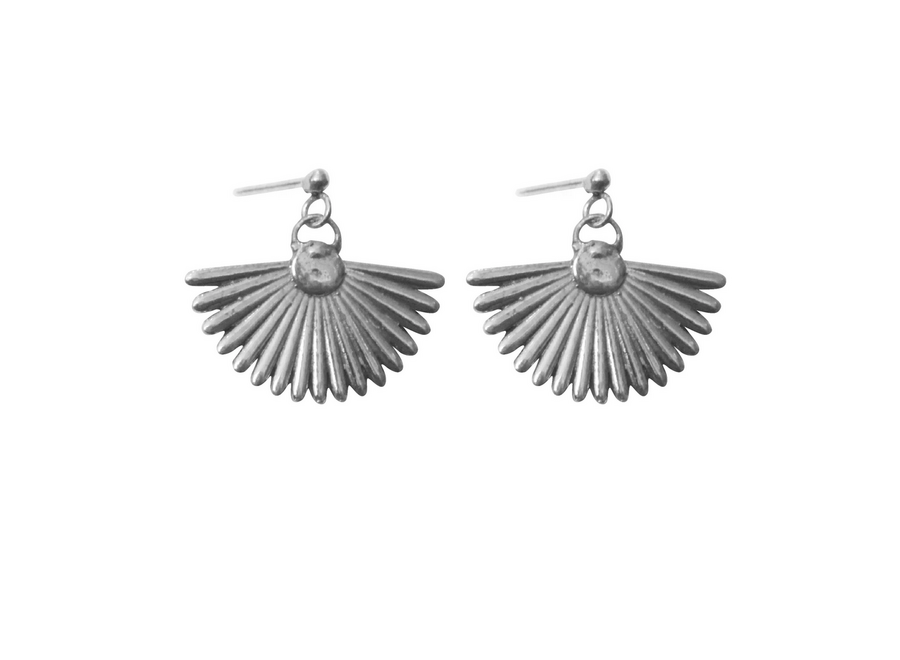 oorsteker - big fan - zilver