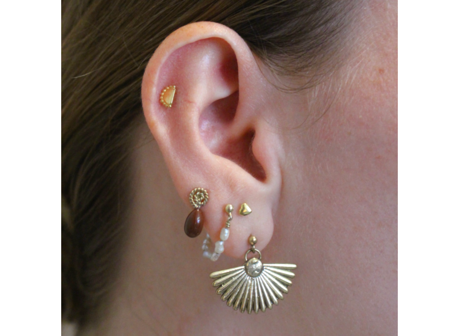 oorsteker - big fan - zilver