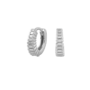 oorring - stripe hug - zilver