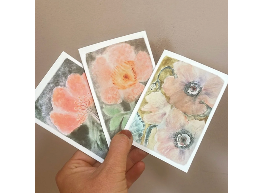 wenskaartje - hondsroos