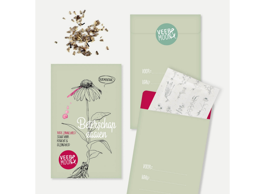 zadenzakje met een boodschap - beterschap