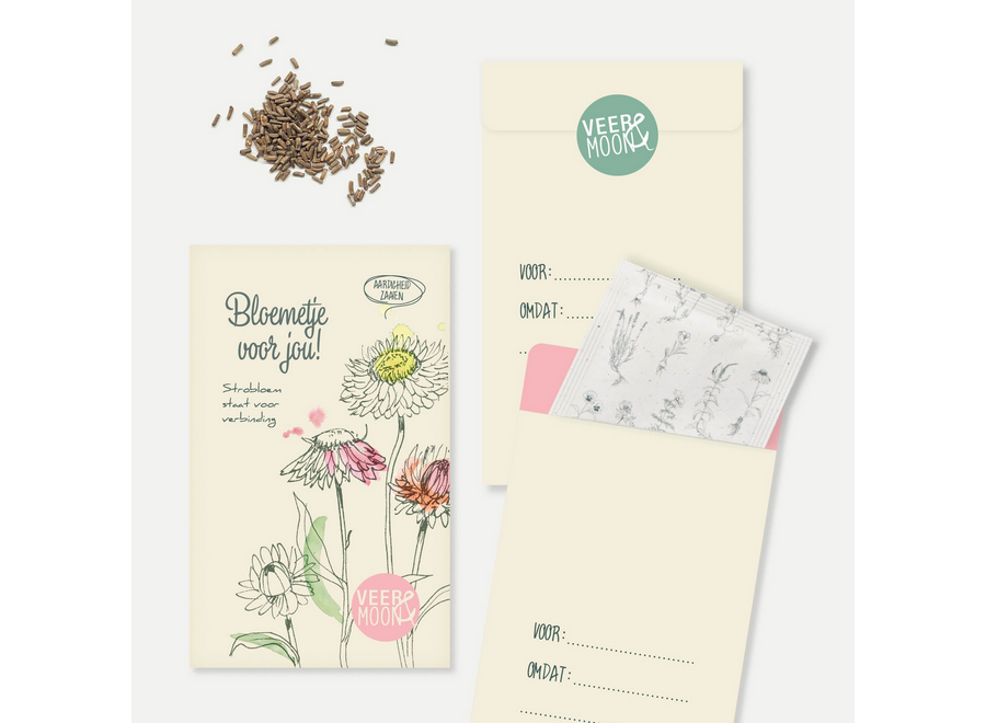 zadenzakje met een boodschap - bloemetje voor jou