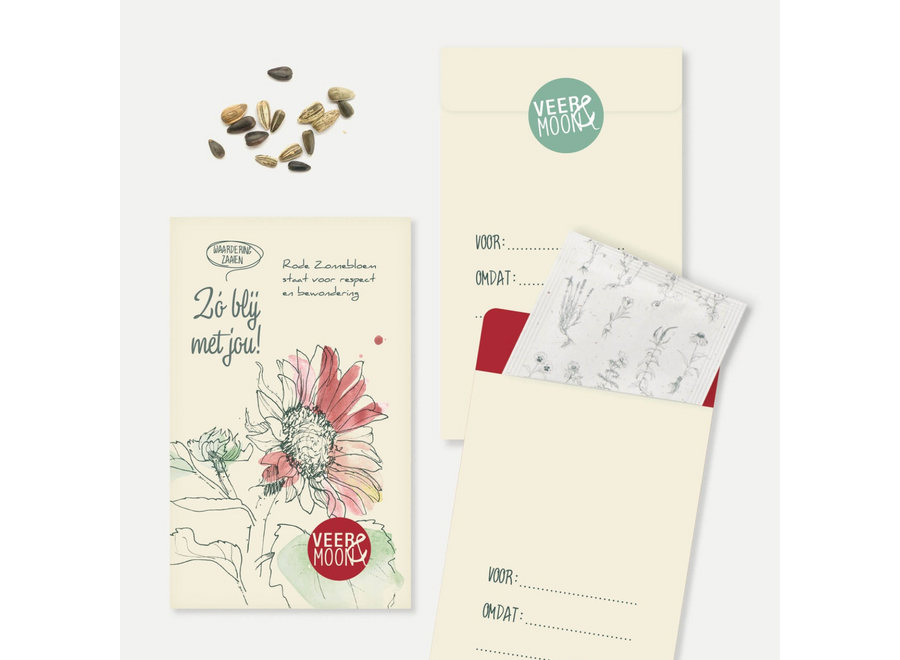 zadenzakje met een boodschap - zo blij met jou