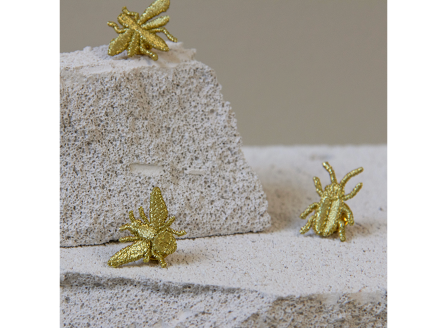 bugs - set van 3 geborduurde broches / insecten