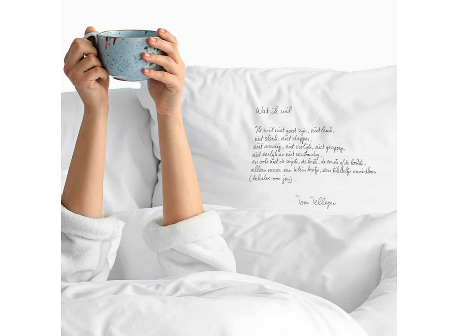 poëziekussensloop - wat ik wil - toon tellegen
