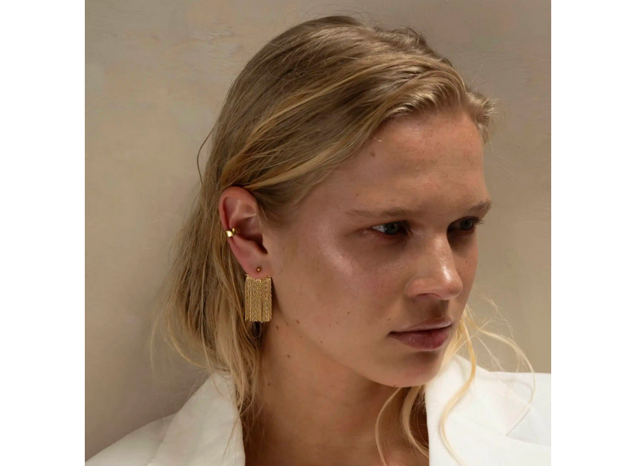 oorring - klassieke 'cuff' - classic - verguld