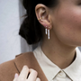 oorring - klassieke 'cuff' - spiral - verguld