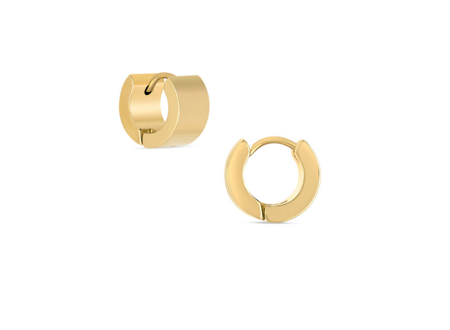 oorringen - massive - verguld