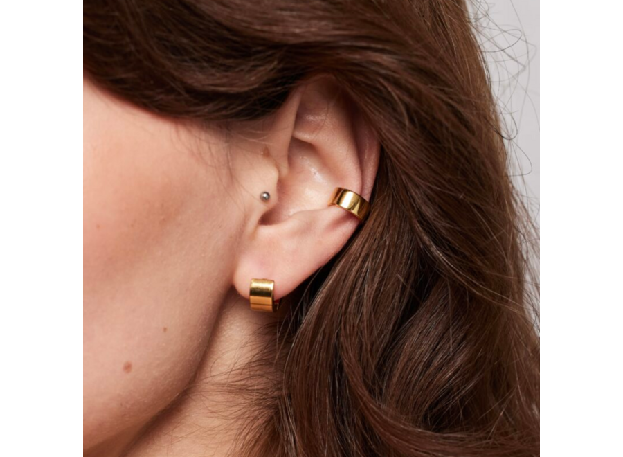 oorringen - massive - verguld