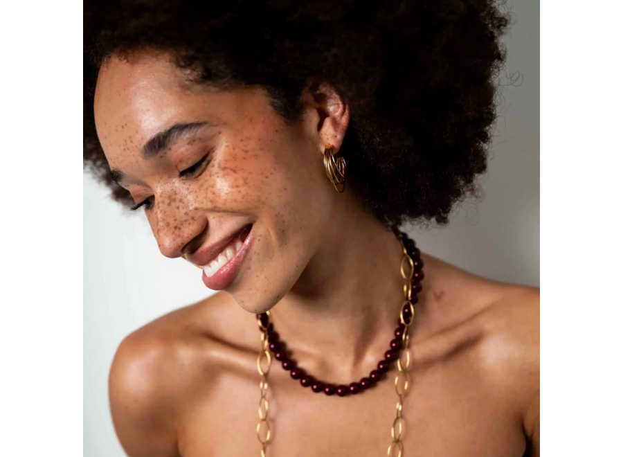 oorringen - multi spiral - verguld