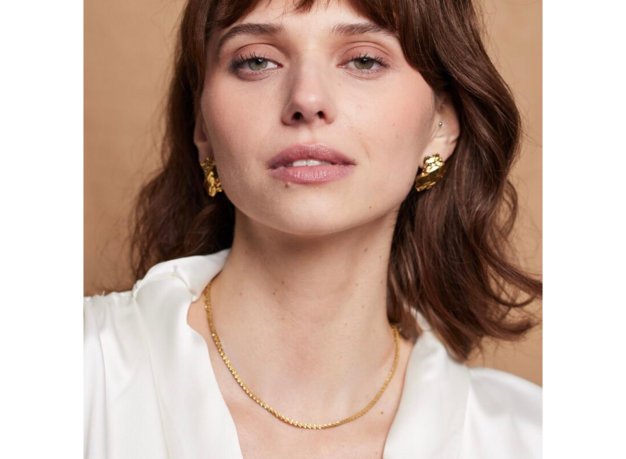 halsketting - fine & short - verguld