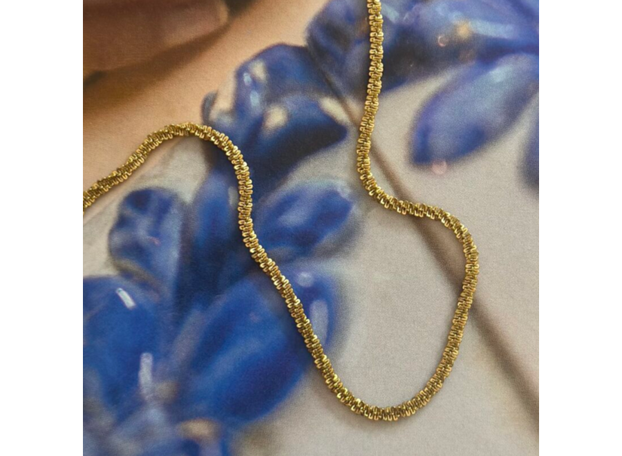 halsketting - fine & short - verguld