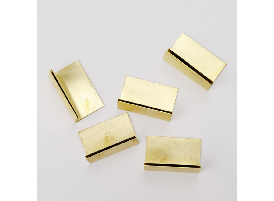 foto- & kaartenstaander - wide clip - messing