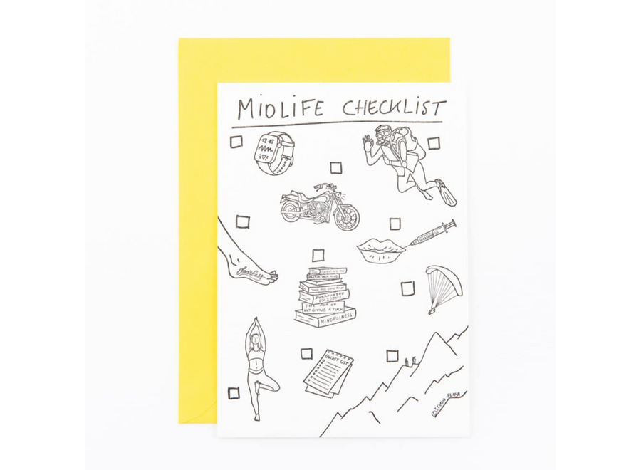 wenskaart - midlife checklist