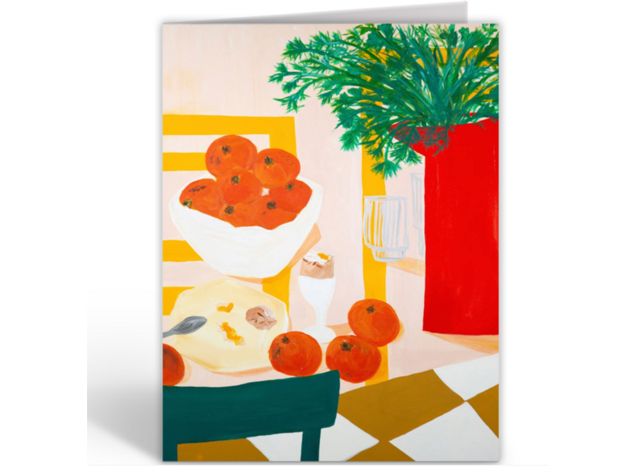 wenskaart - breakfast club / oeufalacoque