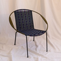 chair 1 - in- & outdoor - kaki / blauw & bruin / blauw