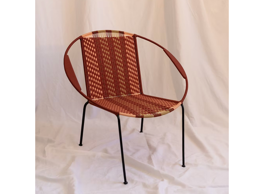 chair 1 - in- & outdoor - roest & zacht roze / lichtbruin / beige