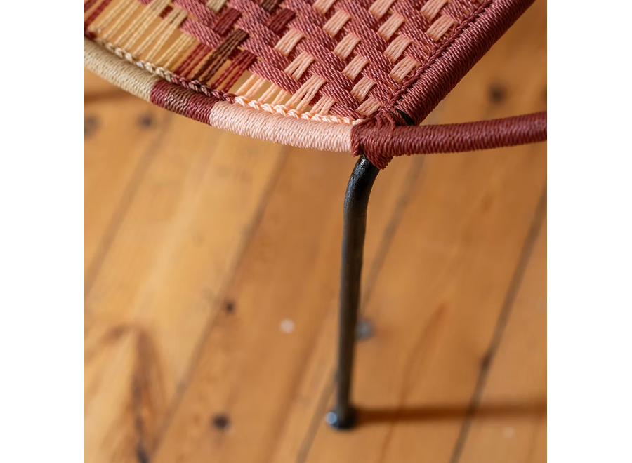 chair 1 - in- & outdoor - roest & zacht roze / lichtbruin / beige