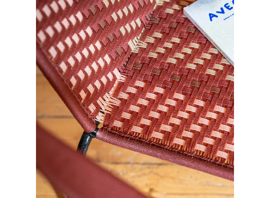 chair 1 - in- & outdoor - roest & zacht roze / lichtbruin / beige