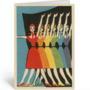 wenskaart - performers in rainbow colours