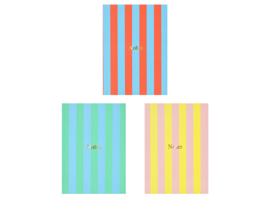notebook - softcover stripe
