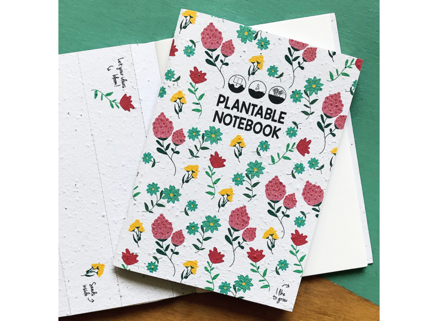 Notitieboek - Plantbare notitieboek - wilde bloemen