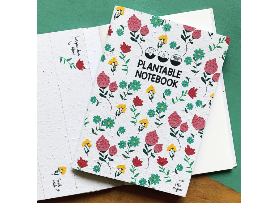Notitieboek - Plantbare notitieboek - wilde bloemen