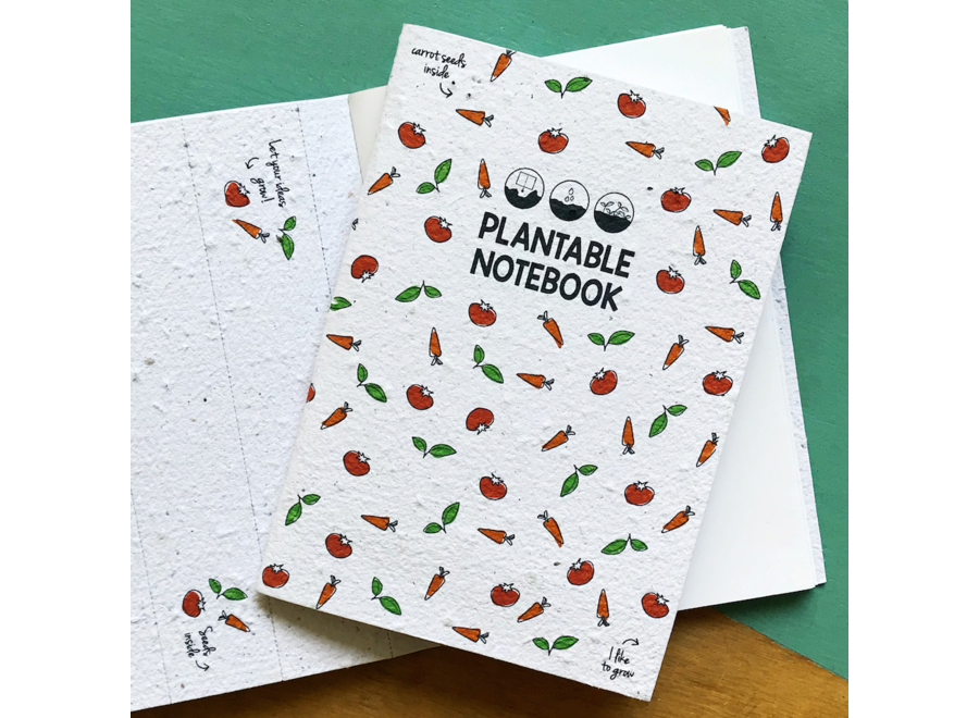 Notitieboek - Plantbare notitieboek - groentjes