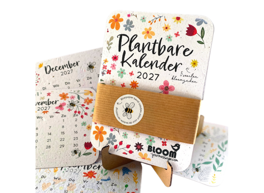 Kalender - Plantbare kalender - wilde bloemen