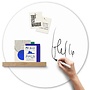 magneetsticker - cirkel d 60cm - wit- voor whiteboardmarkers