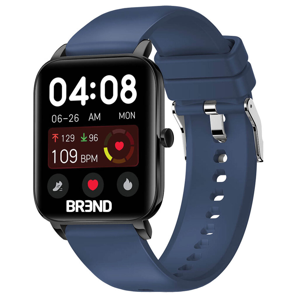 BREND Montre intelligente BREND BR-2223 avec tensiomètre et moniteur de fréquence cardiaque