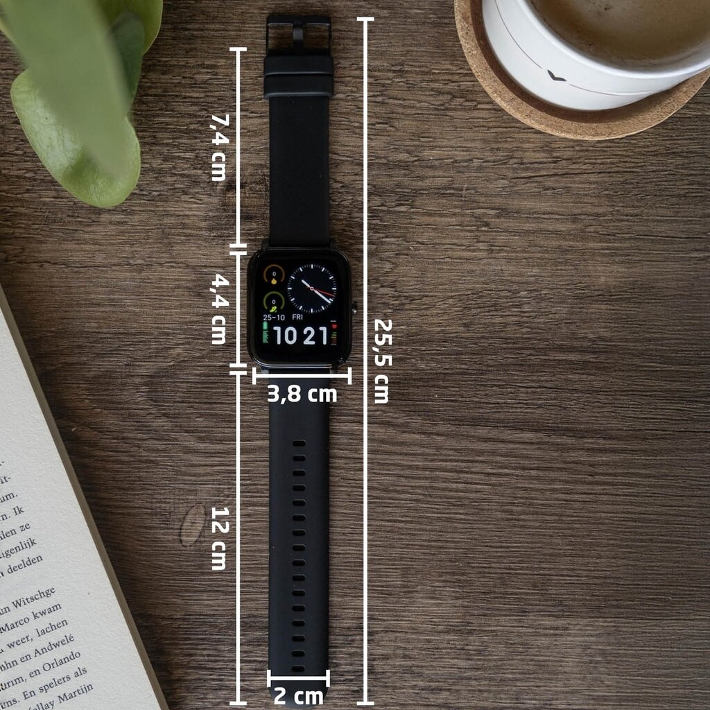 BREND Montre intelligente BREND BR-2223 avec tensiomètre et moniteur de fréquence cardiaque