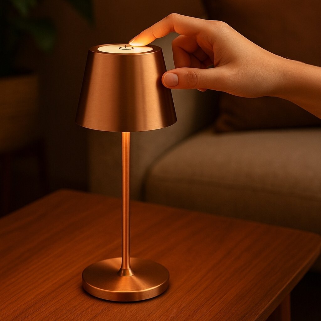 BREND BREND BR-2247 Lot de 2 lampes de table - Sans fil - 3 couleurs de lumière