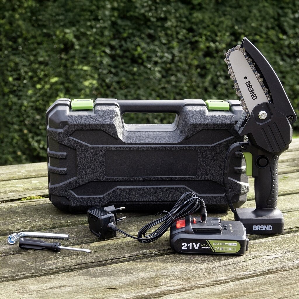 BREND BREND BR-2236 Mini Tronçonneuse Électrique avec Batterie - Tronçonneuse Sans Fil