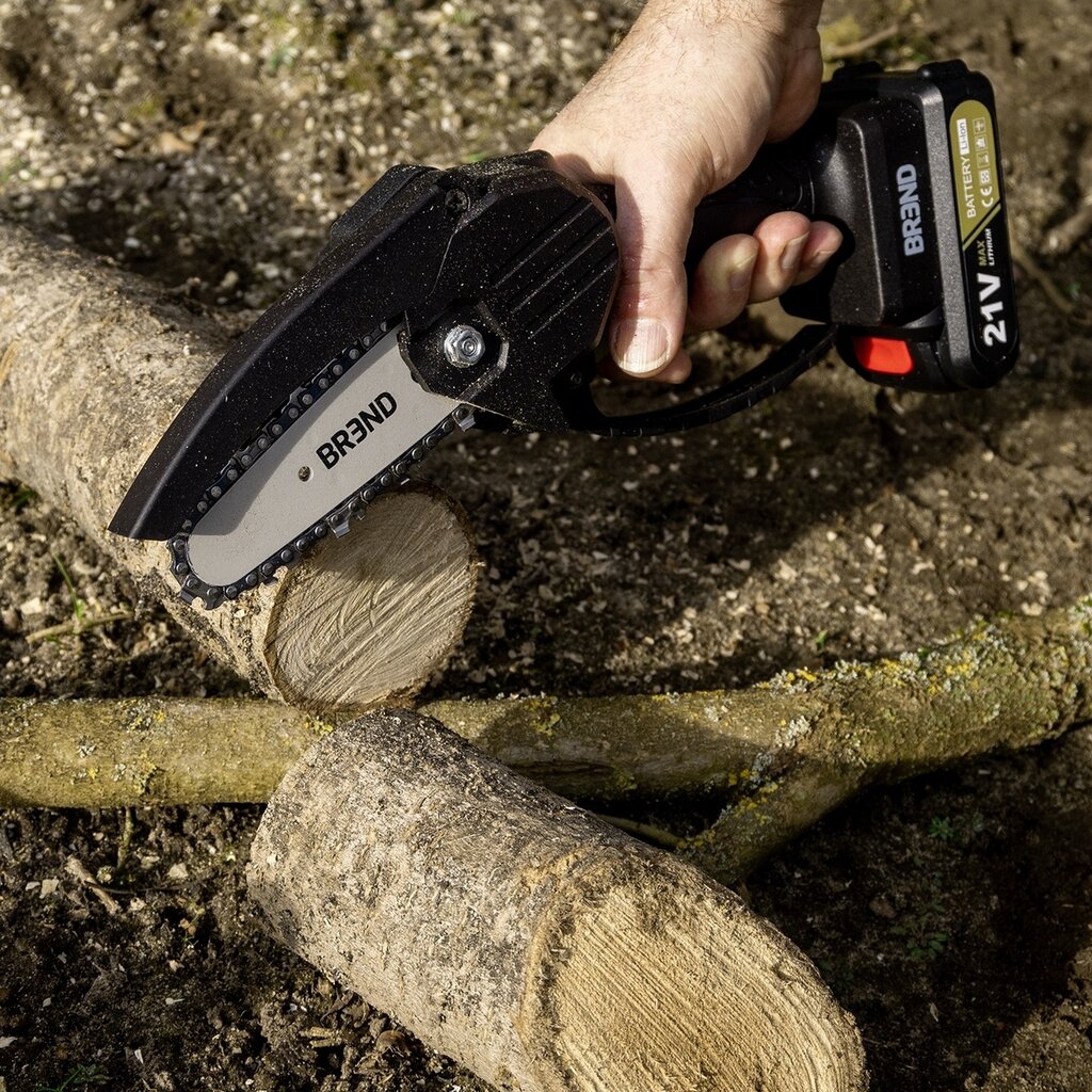 BREND BREND BR-2236 Mini Tronçonneuse Électrique avec Batterie - Tronçonneuse Sans Fil