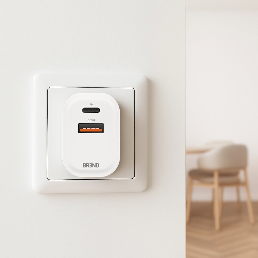 BREND BREND BR-2212 Snellader - Snellaadadapter - USB en USB-C Aansluiting