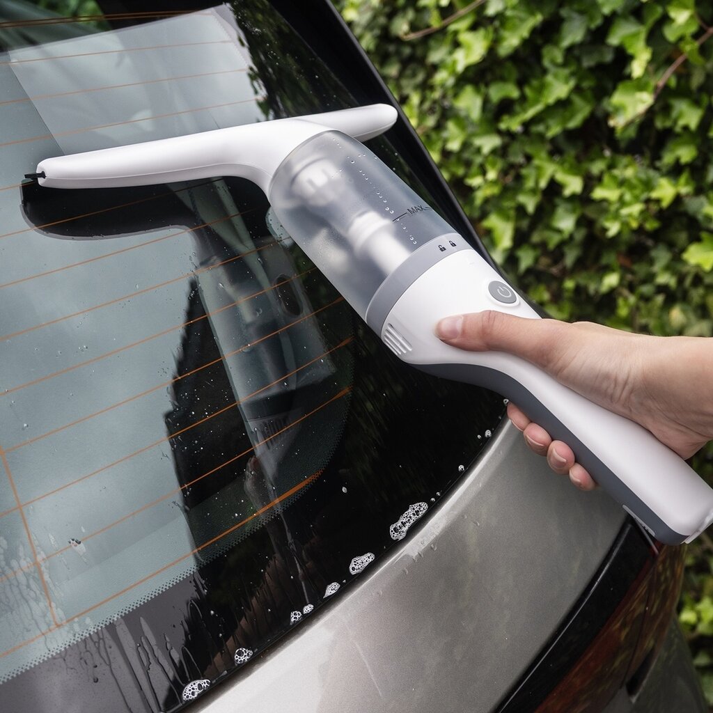 BREND BREND BR-2218 Nettoyeur de Fenêtres Électrique et Flacon de Nettoyage – Lave-Vitre avec Système d'Aspiration