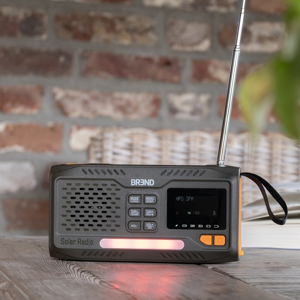BREND BREND BR-2244 Noodradio met FM en DAB - SOS-Alarm, Bluetooth en Powerbank