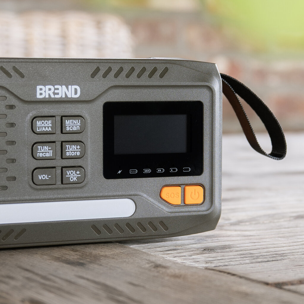 BREND BREND BR-2244 Noodradio met FM en DAB - SOS-Alarm, Bluetooth en Powerbank