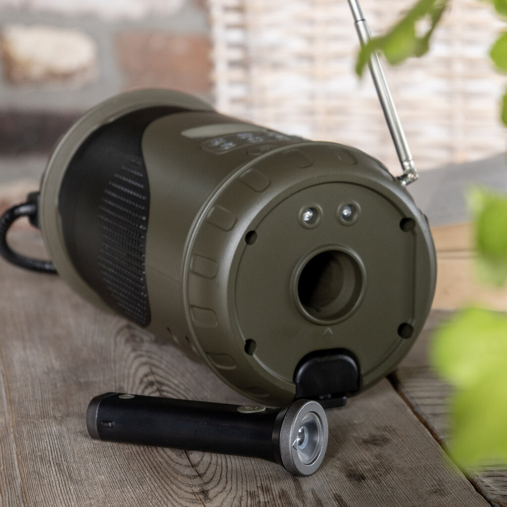 BREND BREND BR-2245 Radio d’Urgence au Design de Lanterne avec Lampe de Poche Amovible